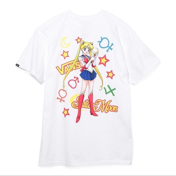 Vans Tops - Vans x Sailor Moon Pretty Guardian Graphic T-Shirt Tee Top White Sz M